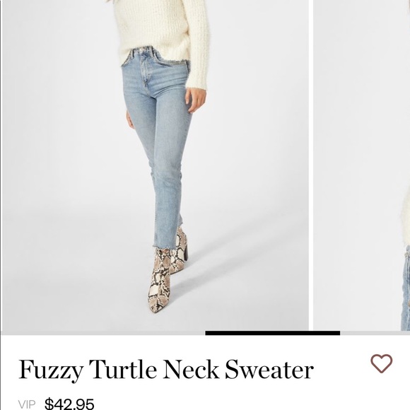 Fuzzy Turtleneck Sweater - Picture 3 of 7